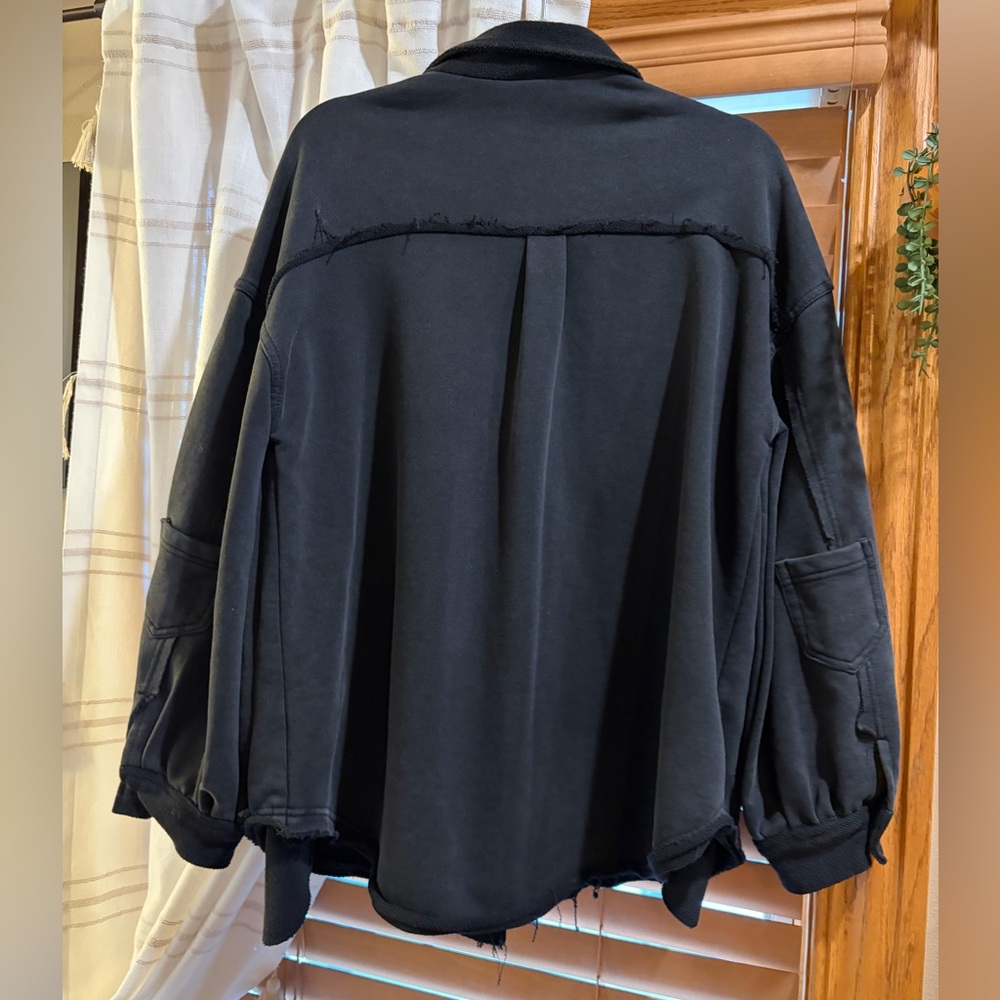 Pol Oversized Basic Fleece Shacket - image 4